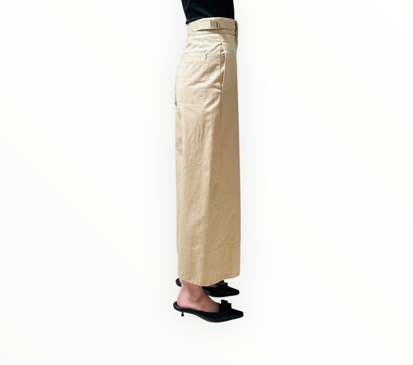 Lee Mathews Wide Leg Pants - Beige - Size 0