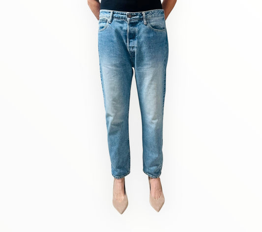 Bassike Classic Crop Jeans -  Blue - Size 32