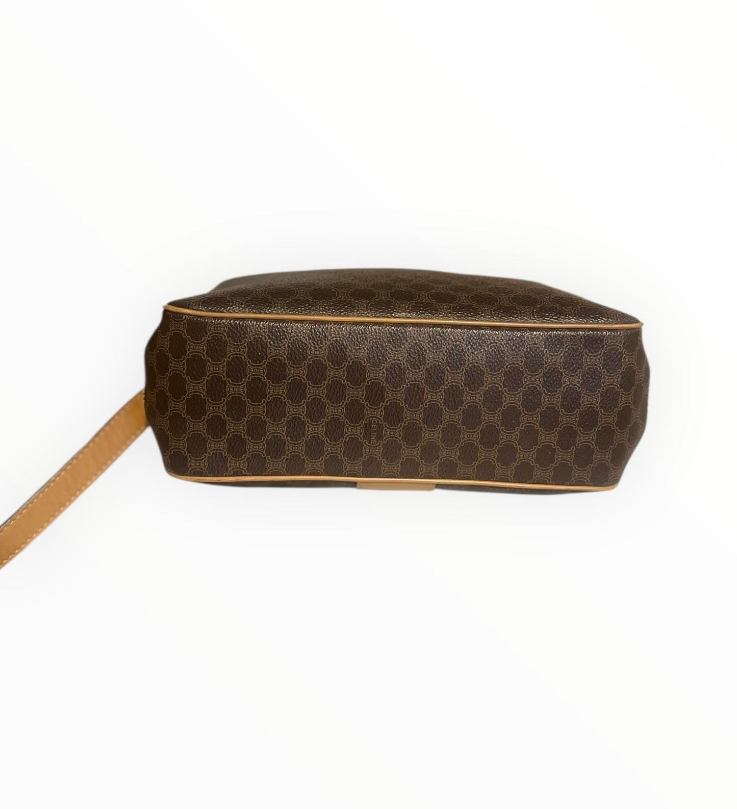 Celine Vintage Crossbody Bag - Brown - Size W24cm x H21cm x D8cm