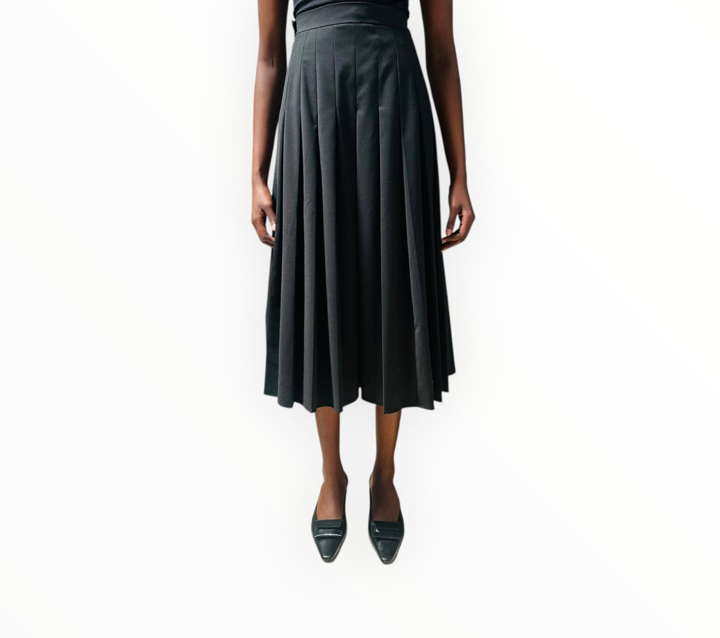 Fendi Pleated Skirt - Black - Size 36