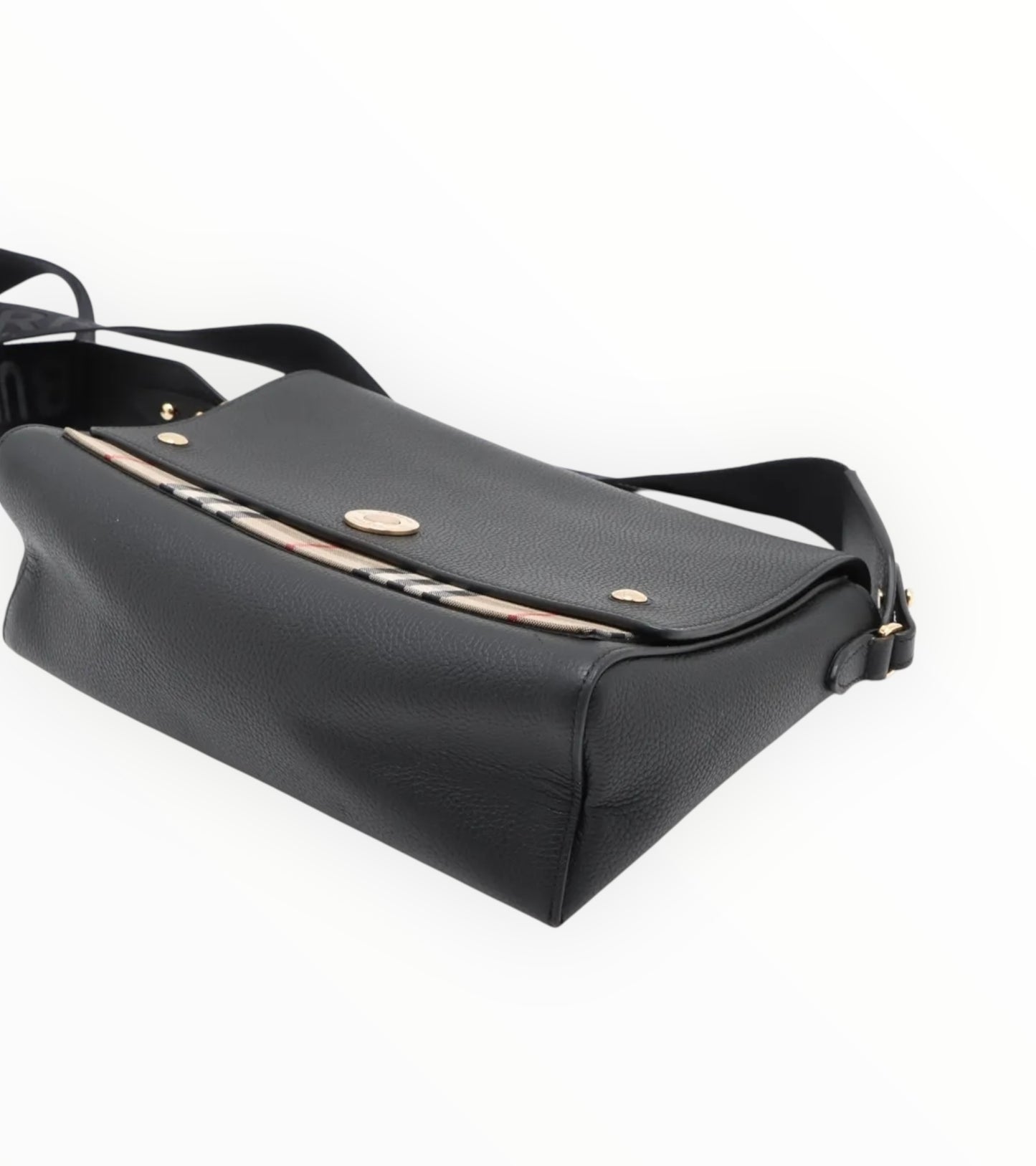 Burberry Note Crossbody Bag - Black - Size W25cm x H18cm x D8.5cm