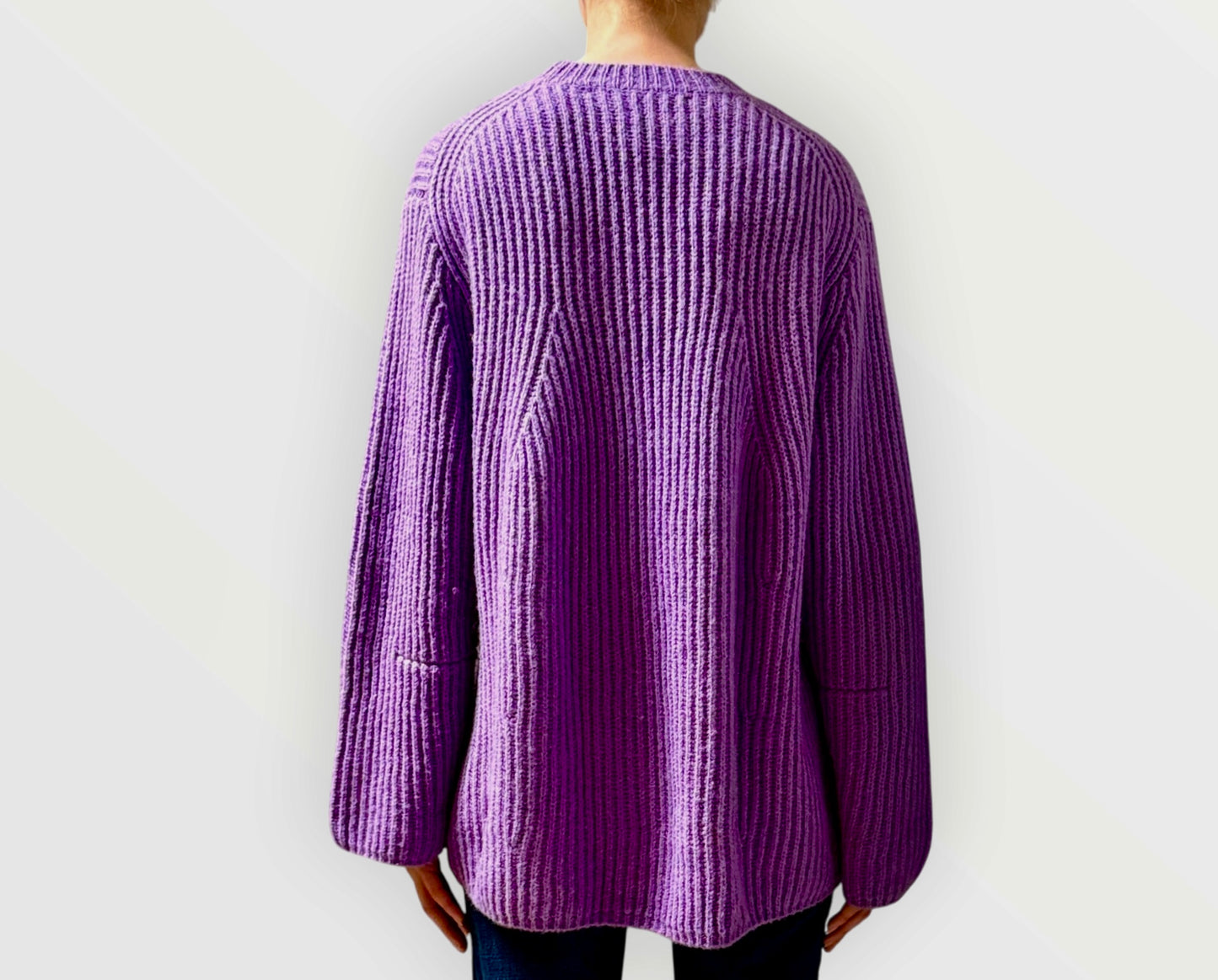 Blanca Alpaca Blend Oversized Jumper - Lilac - SIze XS/S
