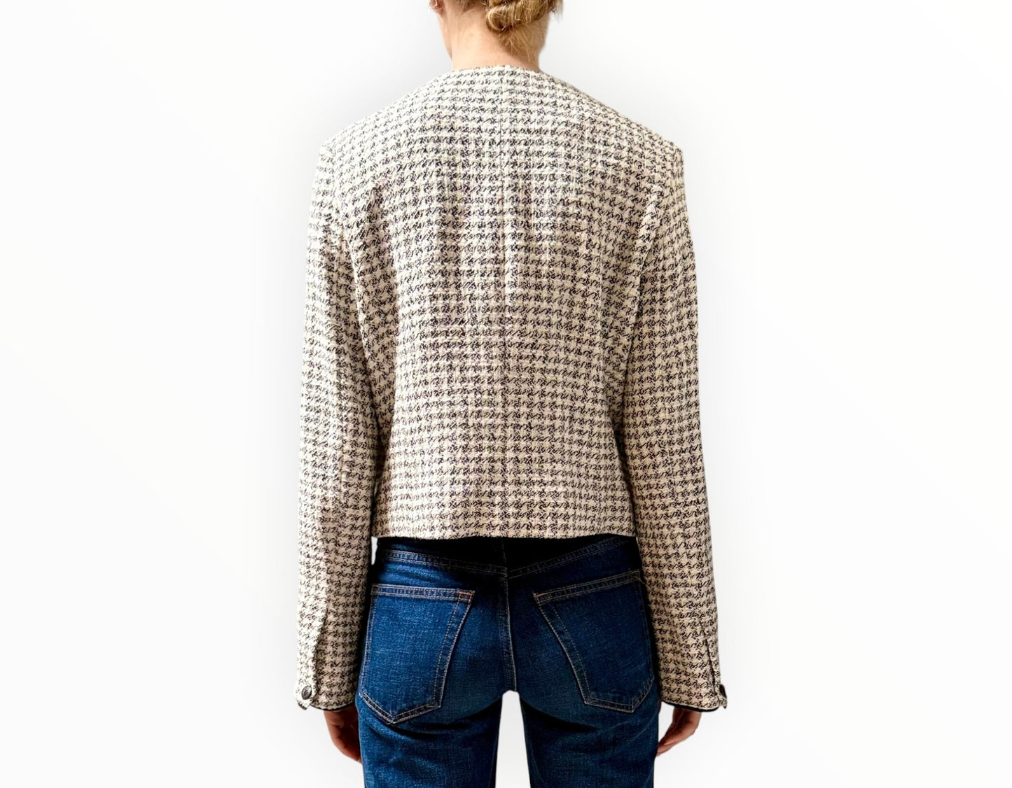 Rag & Bone Carmen Jacket - White/Black - Size AU10