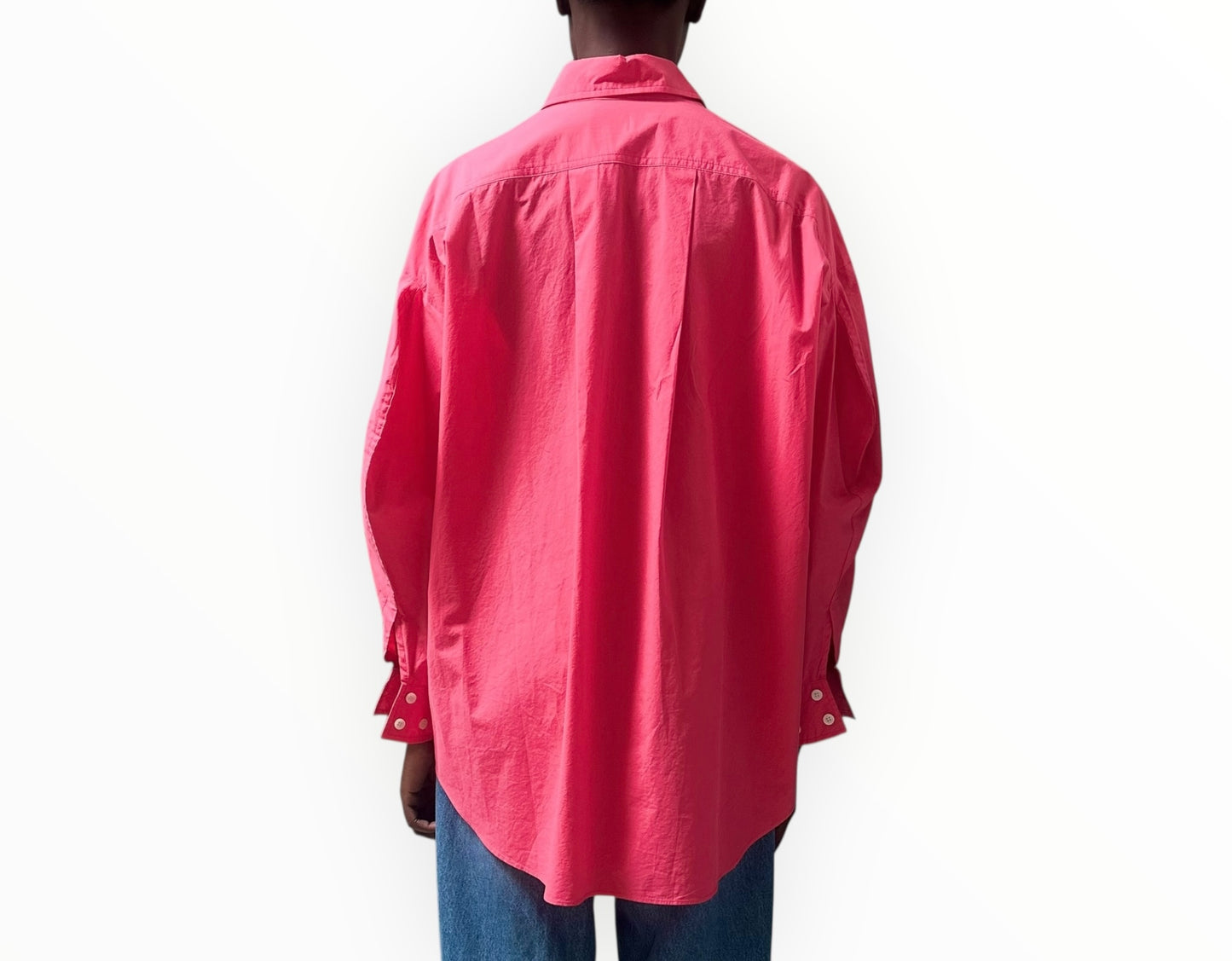 Frankie Shop Button Through Shirt - Bright Pink - Size XS/S