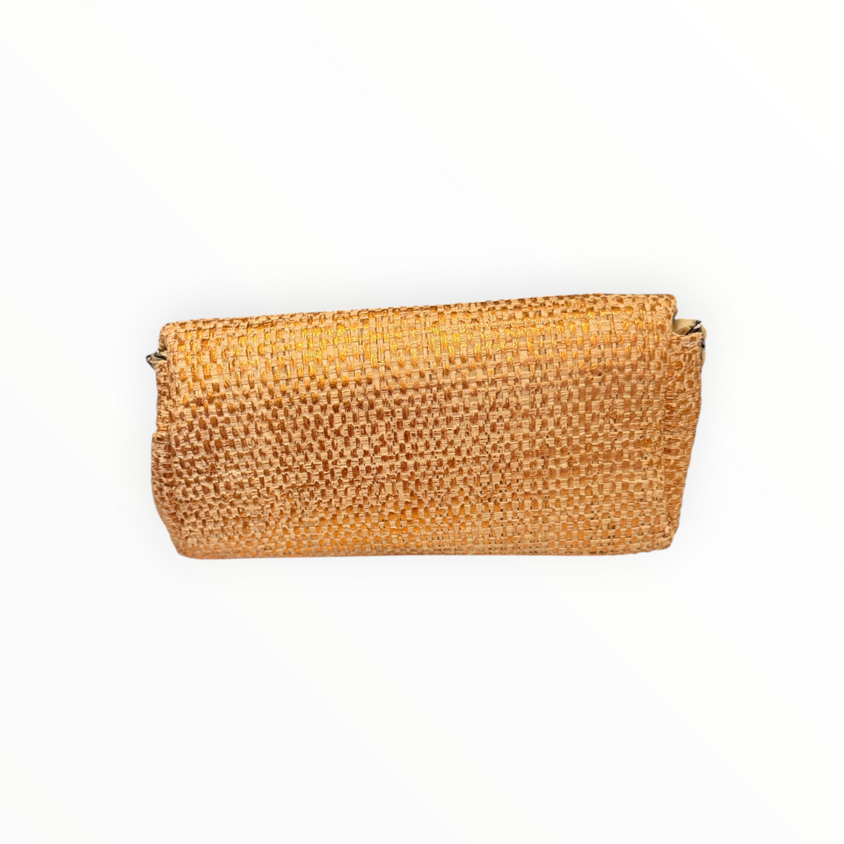 Maria La Rosa Raffia Shoulder Bag - Orange
