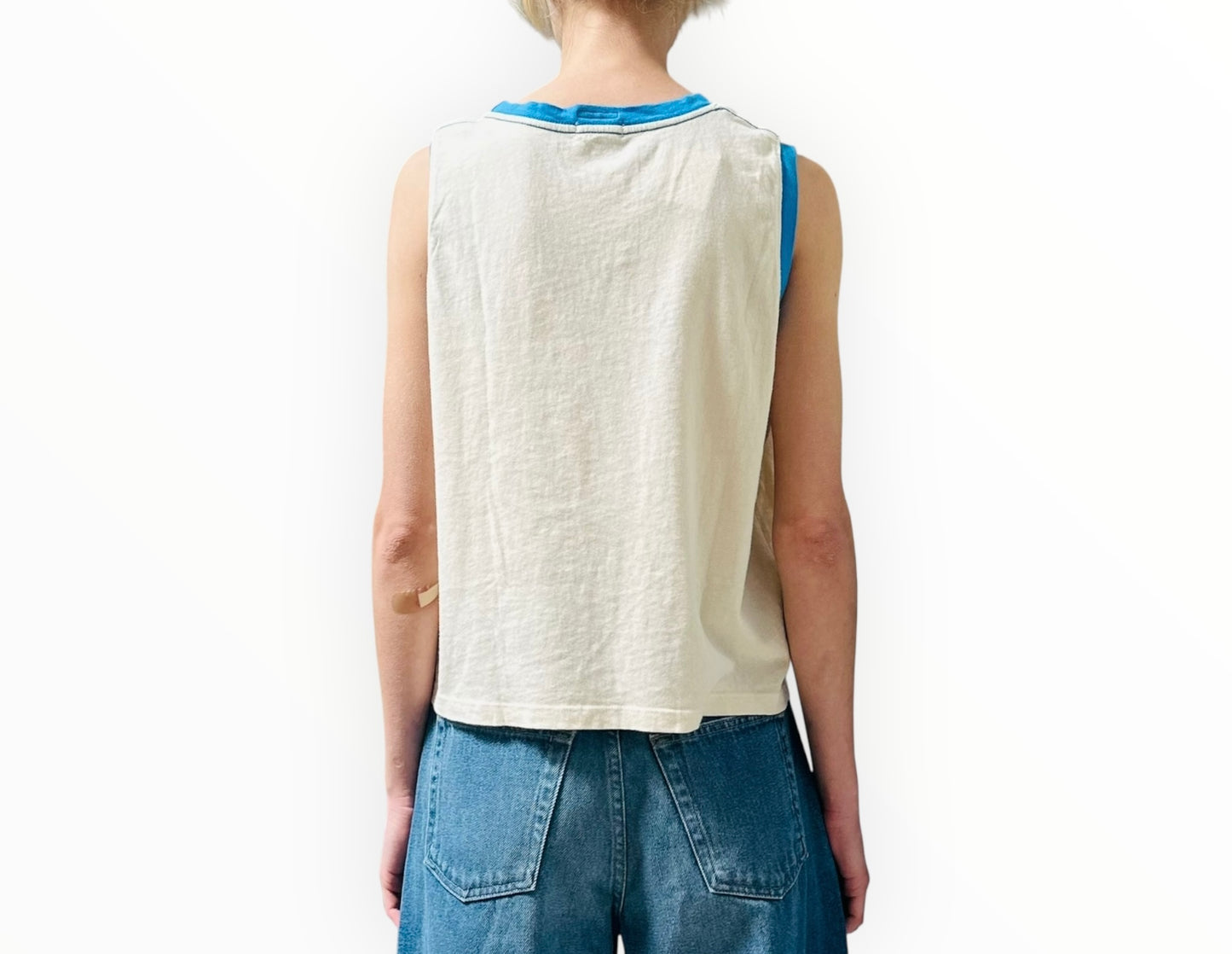 Mother 'Enjoy Your Outfit' Tank - Cream - Size L