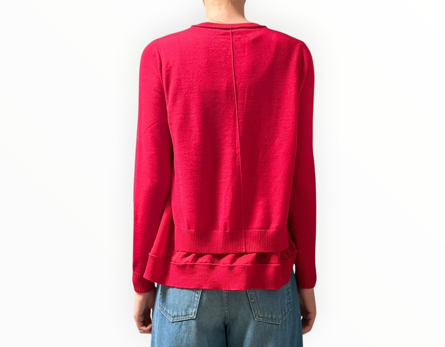 3.1 Phillip Lim Sheer Sweater - Red - Size S