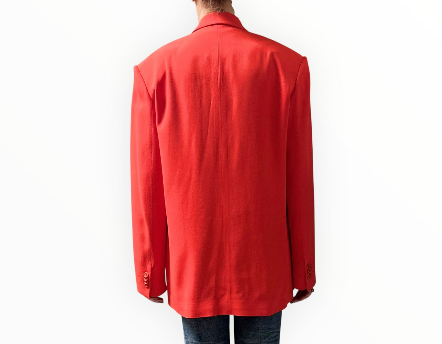 Aspesi Single Button Blazer - Red - Size S
