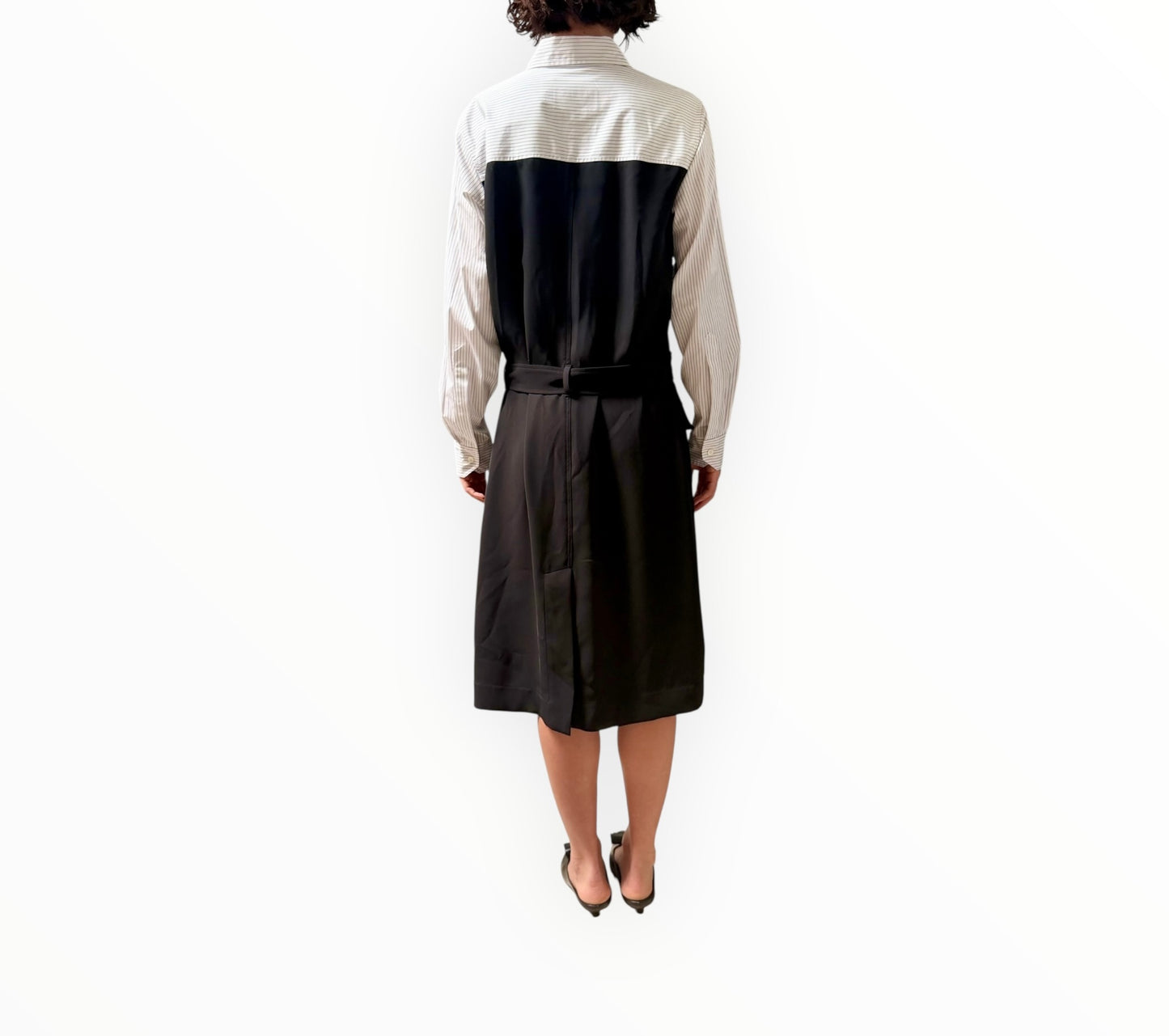 Plan C Belted Dress - Multi - Size 40