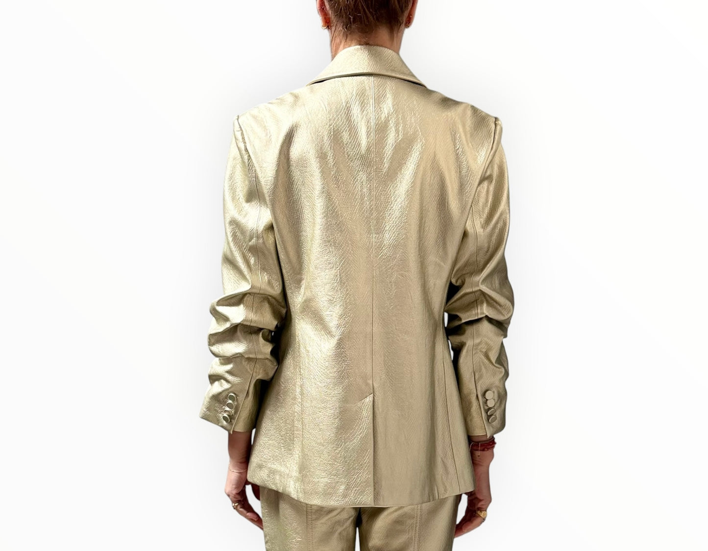 Cinq A Sept Kylie Jacket - Gold - Size AU14