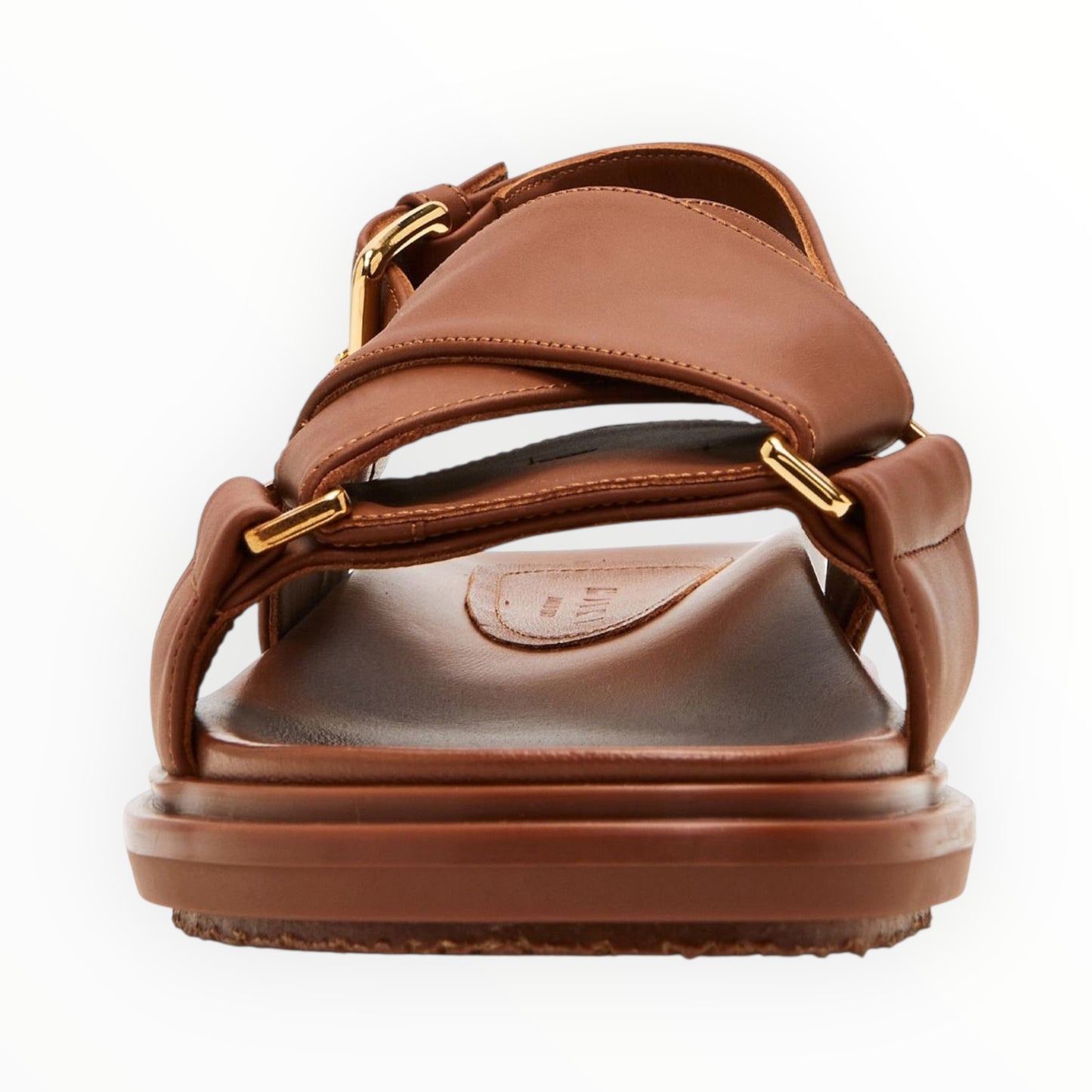 Marni Fussbett Sandals - Gold Brown - Size 41