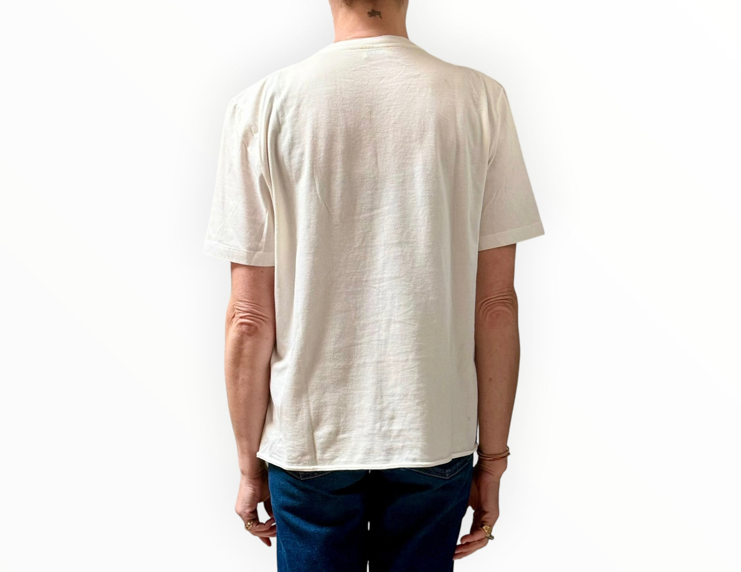 Saint Laurent Heart Tee - White - Size M