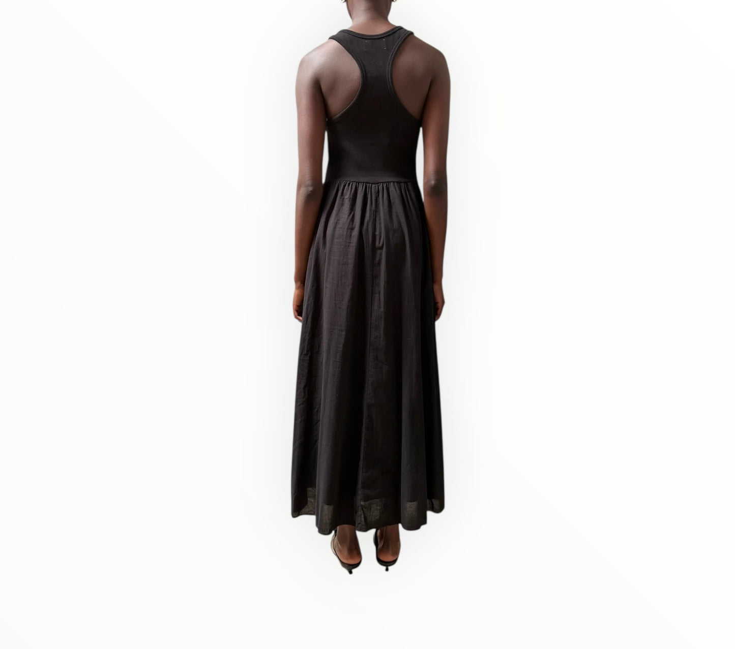 Xirena Ribbed Tank Dress - Black - Size M