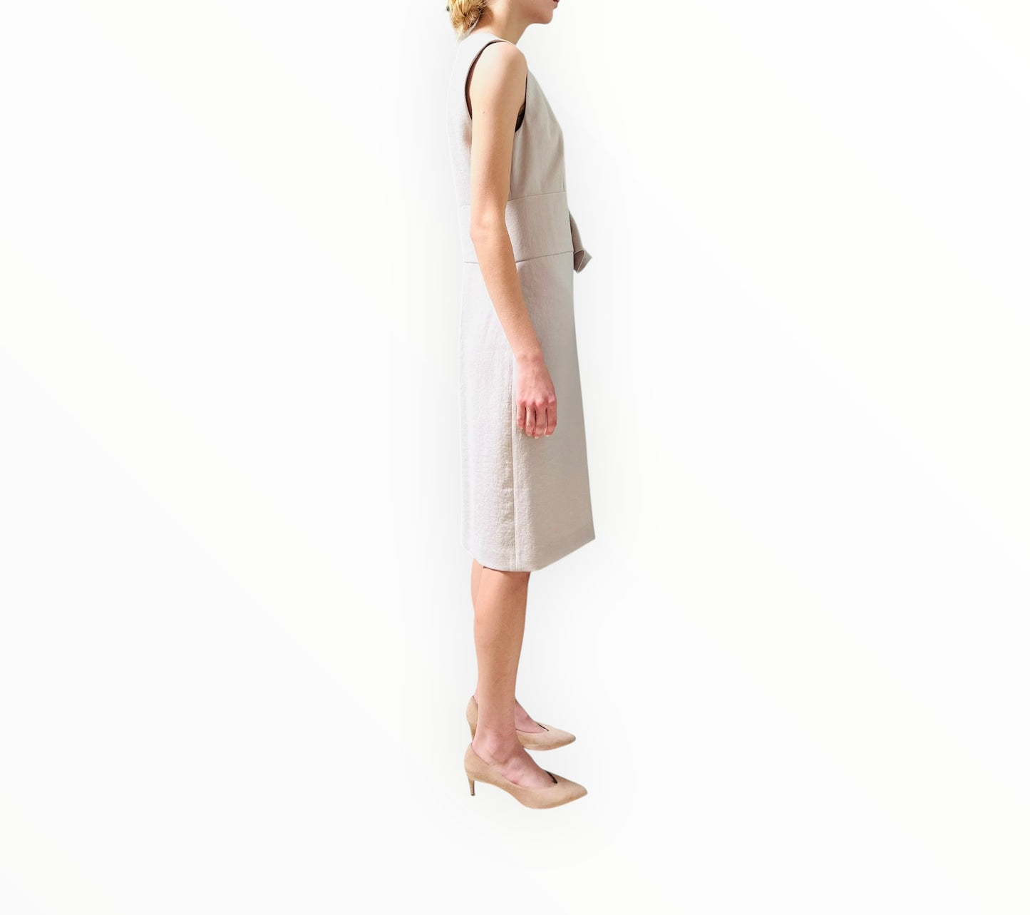 Bottega Veneta Shift Dress - Taupe - Size 42