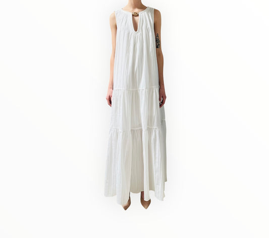 Acler Radmoor Maxi Dress - White - Size AU10
