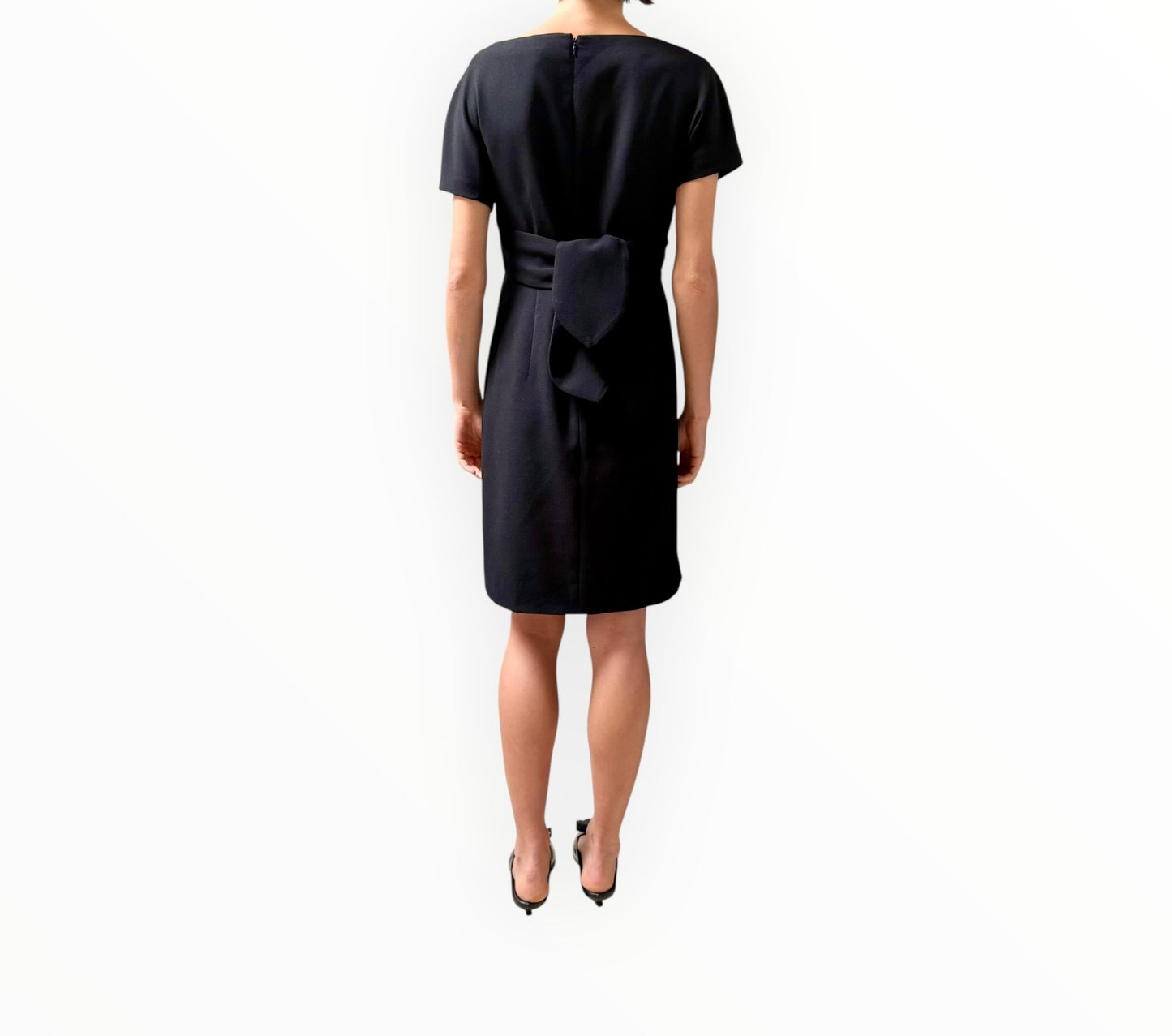 Alexander McQueen Wool Crepe Dress - Black - Size 42
