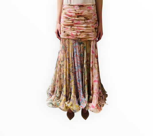 Zimmermann Eden Flounce Skirt - Multi - Size 3