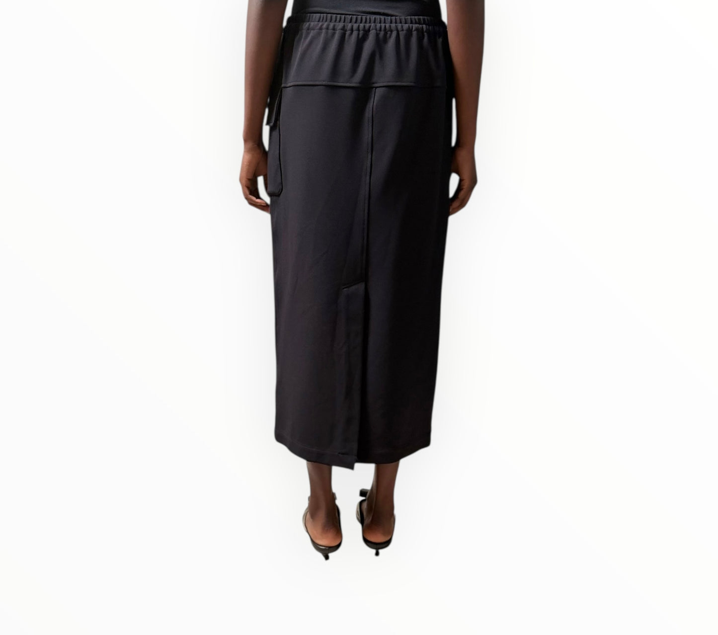 Bassike One Pocket Skirt - Black - Size 2