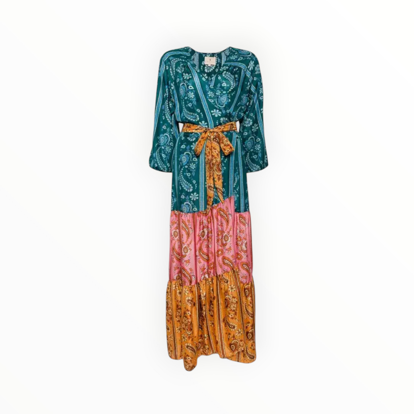 Hannah Artwear Emilia Silk Midi Dress - Multi - Size 00