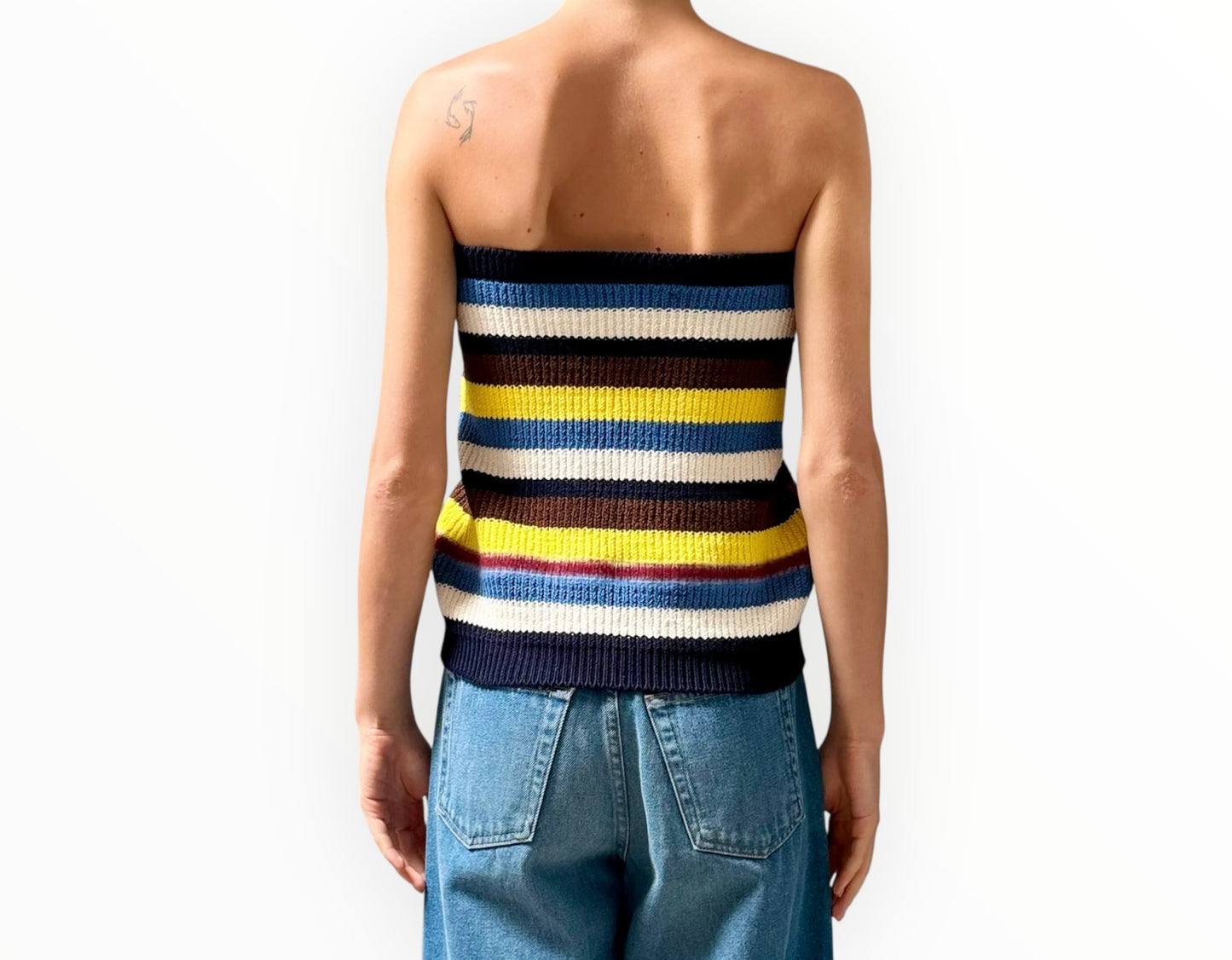 Marni Striped Tube Top - Multi - Size 42