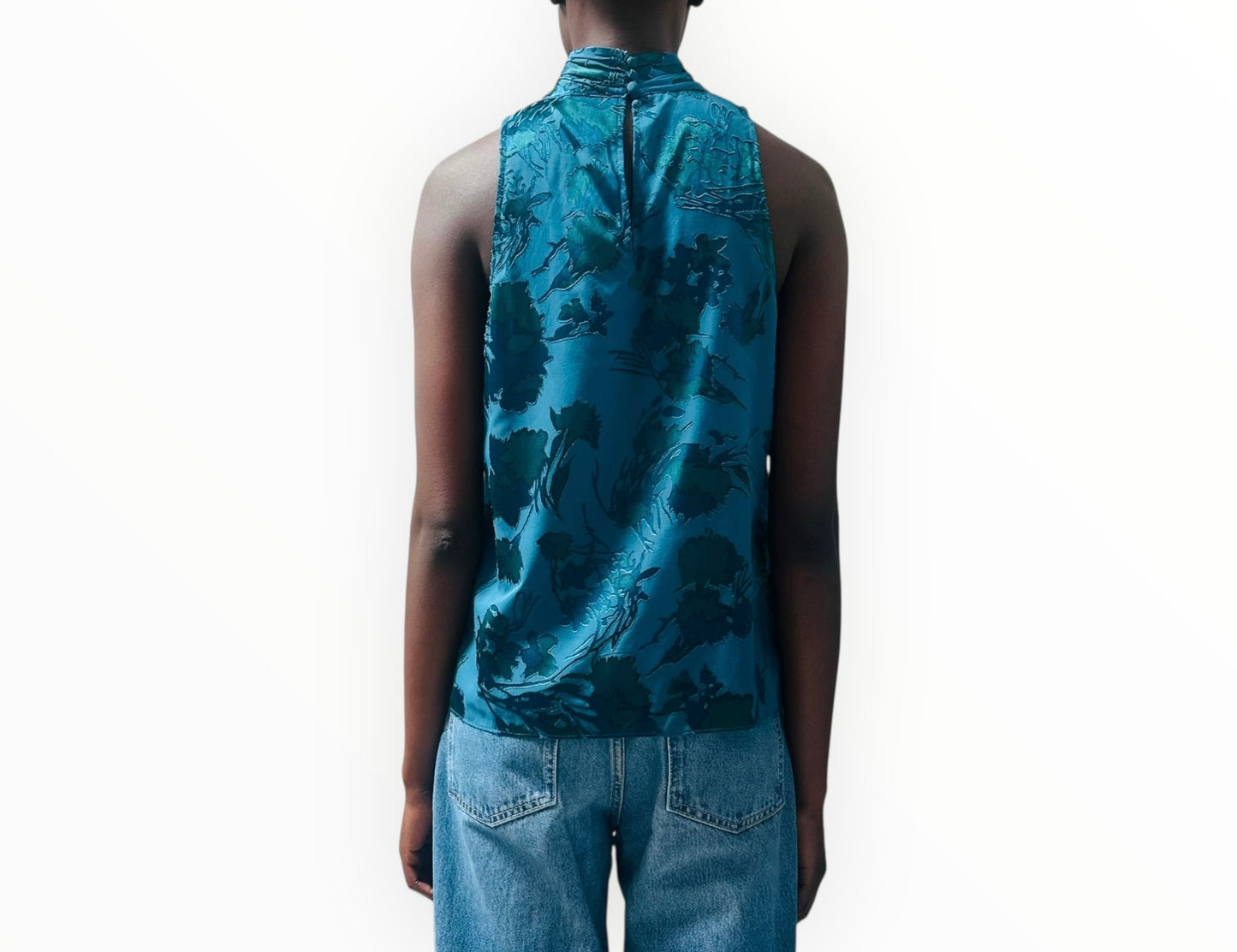 Cinq a Sept Keoni Top - Ink Blue - Size M