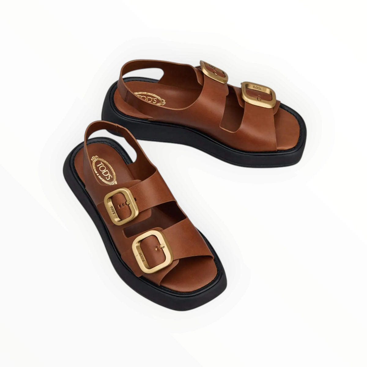 RT006593 - Tod's Buckle-Fastened Sandals - Tan - Size 39