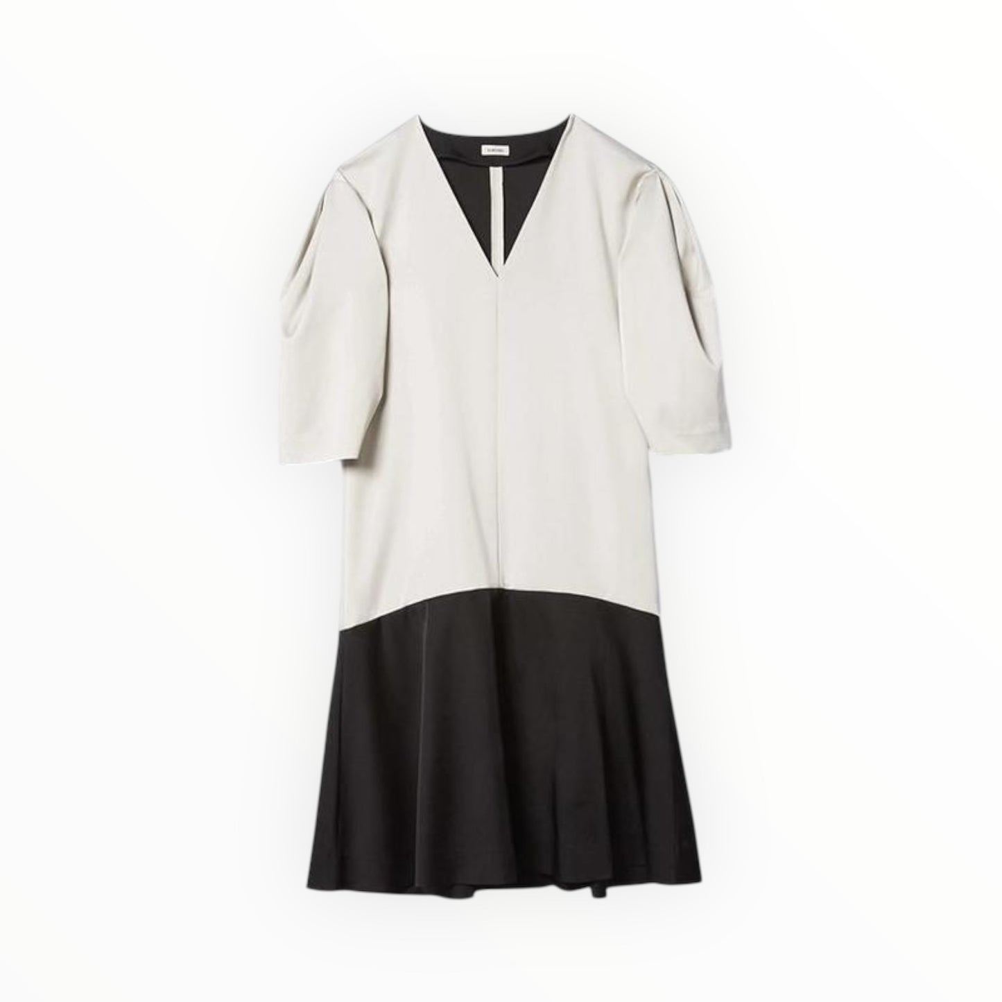 Toteme Two Toned Dress - Creme & Black - Size L