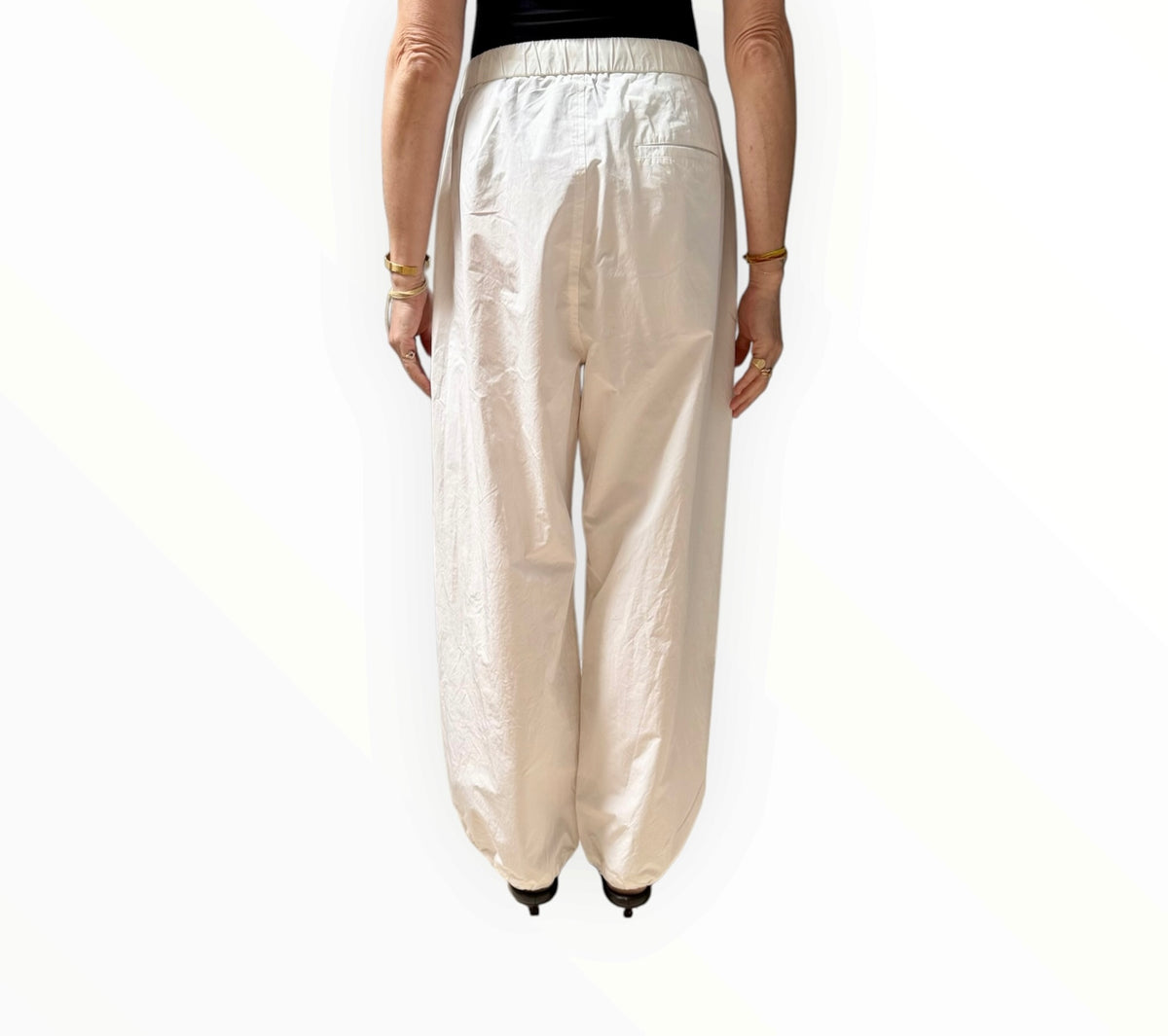 RT006446 - Amomento Wide Leg Pants - White - Size M