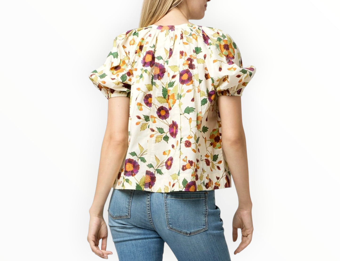 RT006260 - Ulla Johnson Loli Top - White Iris - Size AU16