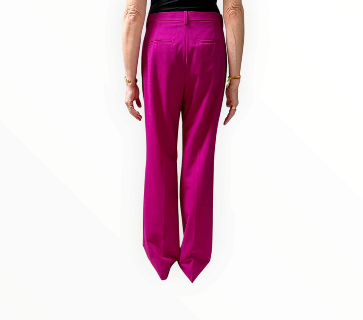 RT006264 - Theory Flat Front Wool Pants - Cyclamen - Size AU8