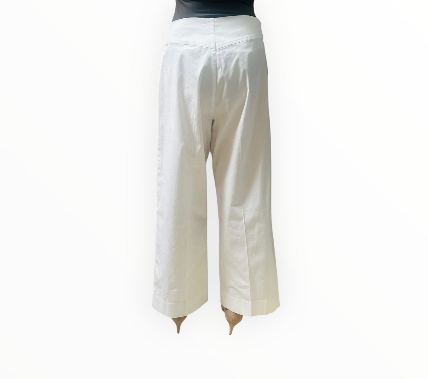 Scanlan Theodore Wide Leg Pants - White - Size 12