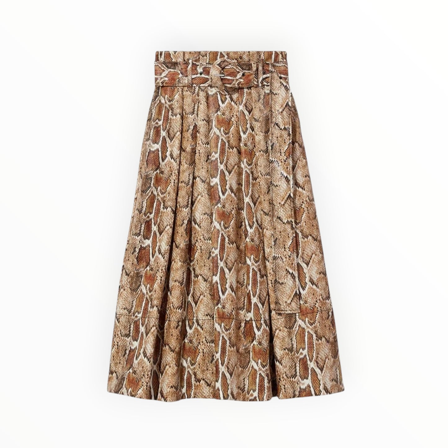 Proenza Schouler Pleated Skirt - Cider Snake Print - Size AU10