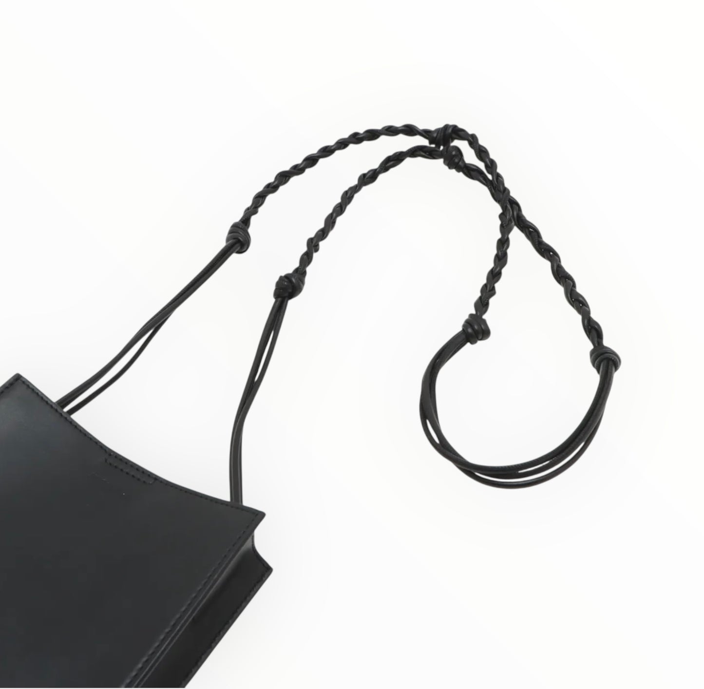Jil Sander Tangle Small Bag - Black - Size H19cm x W14cm x D3cm