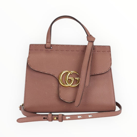 Gucci Marmont GG Top Handle Mini Bag - Antique Rose