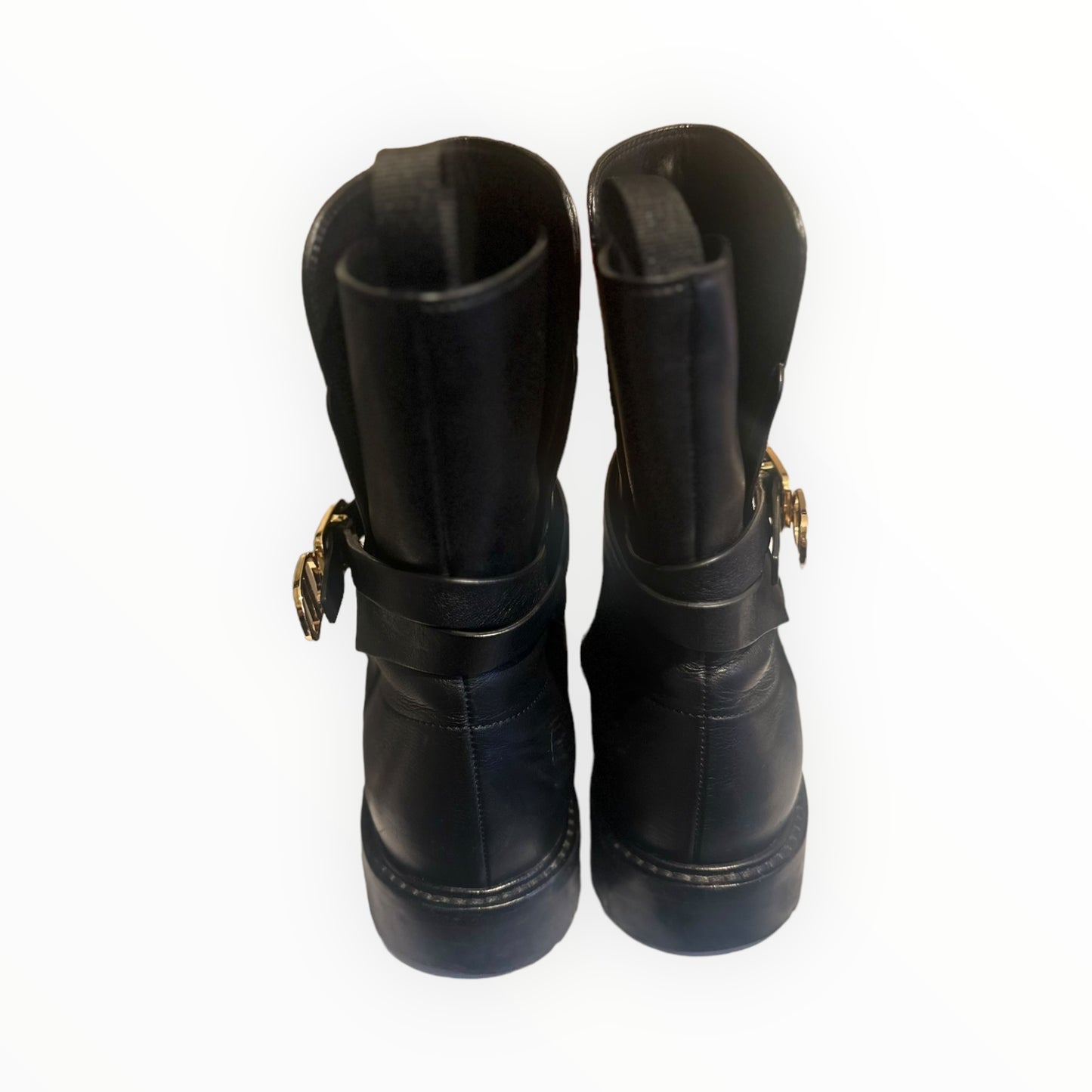 Dior Calfskin Empreinte Ankle Boots - Black - Size 37.5