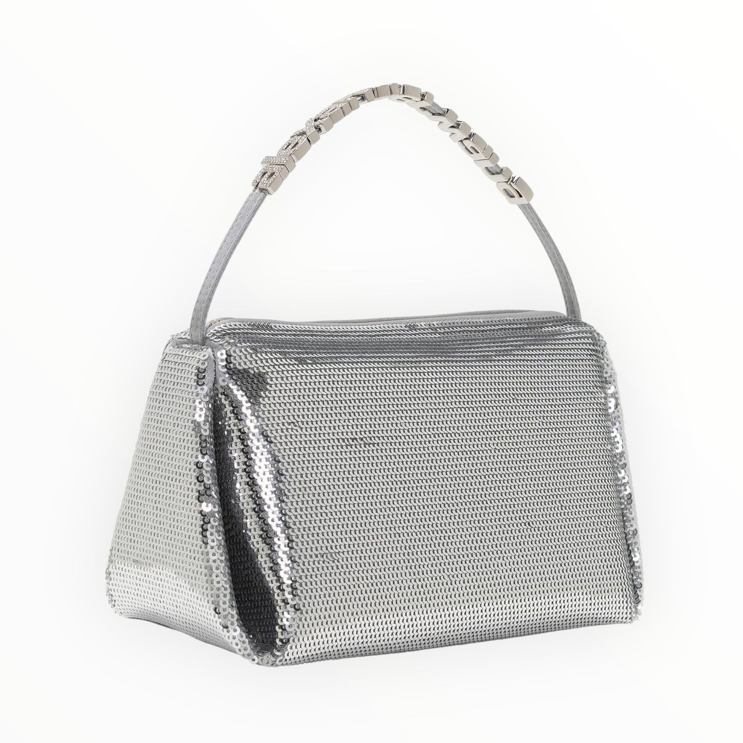 Alexander Wang Micro Marquess Bag with Crystal Charms - Silver