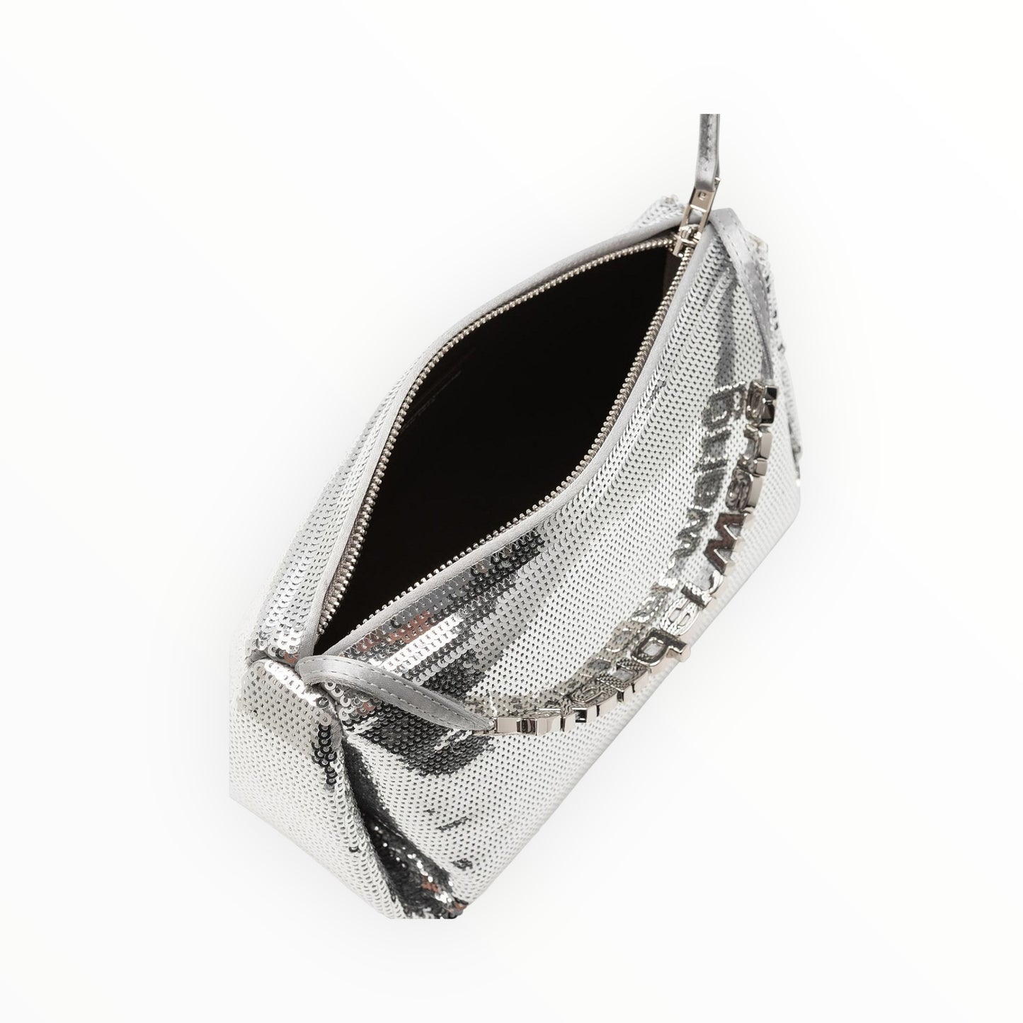 Alexander Wang Micro Marquess Bag with Crystal Charms - Silver