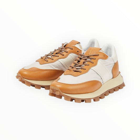 Tods 1T Leather Sneakers - Tan - Size 38.5