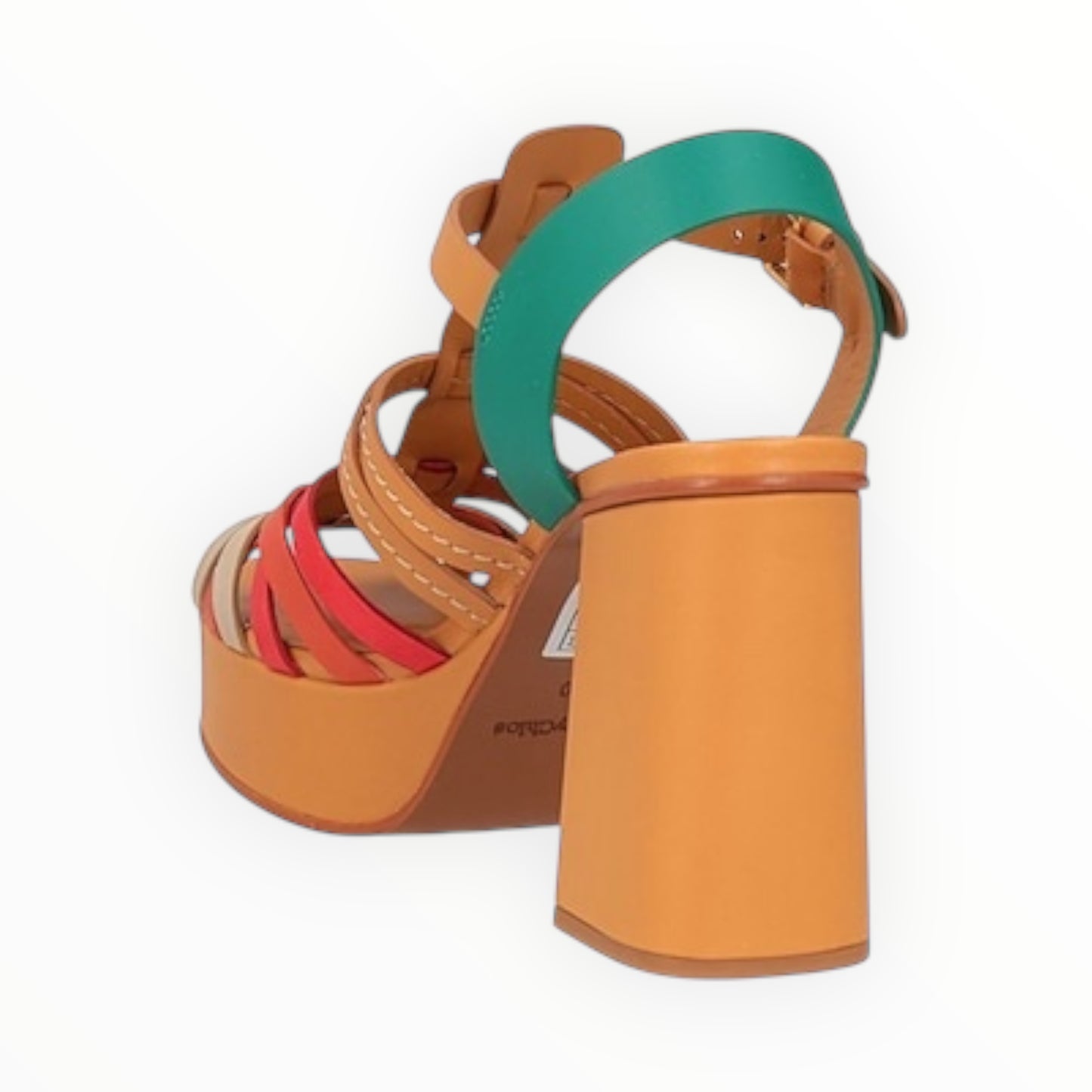 See by Chloe Peep Toe Platform Sandals -  Red - Size 40