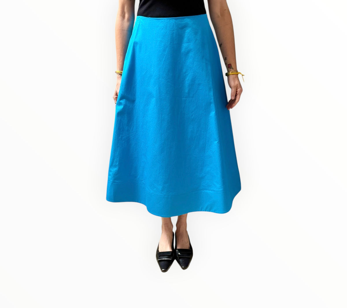 RT006335 - Jac + Jack Bias Cut Skirt - Cobalt - Size AU10