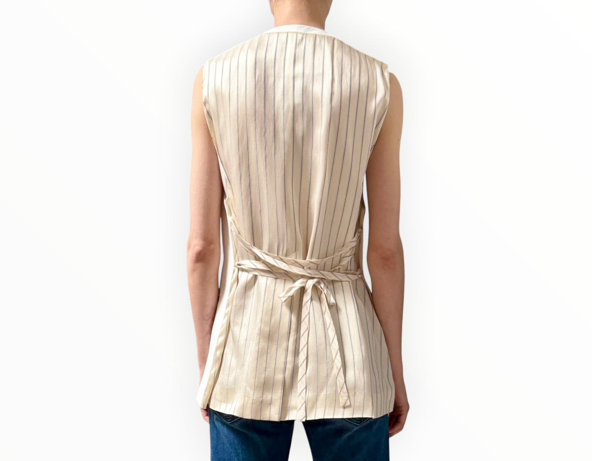 RT0006525 - Lee Mathews 3 Button Vest - White - Size 1