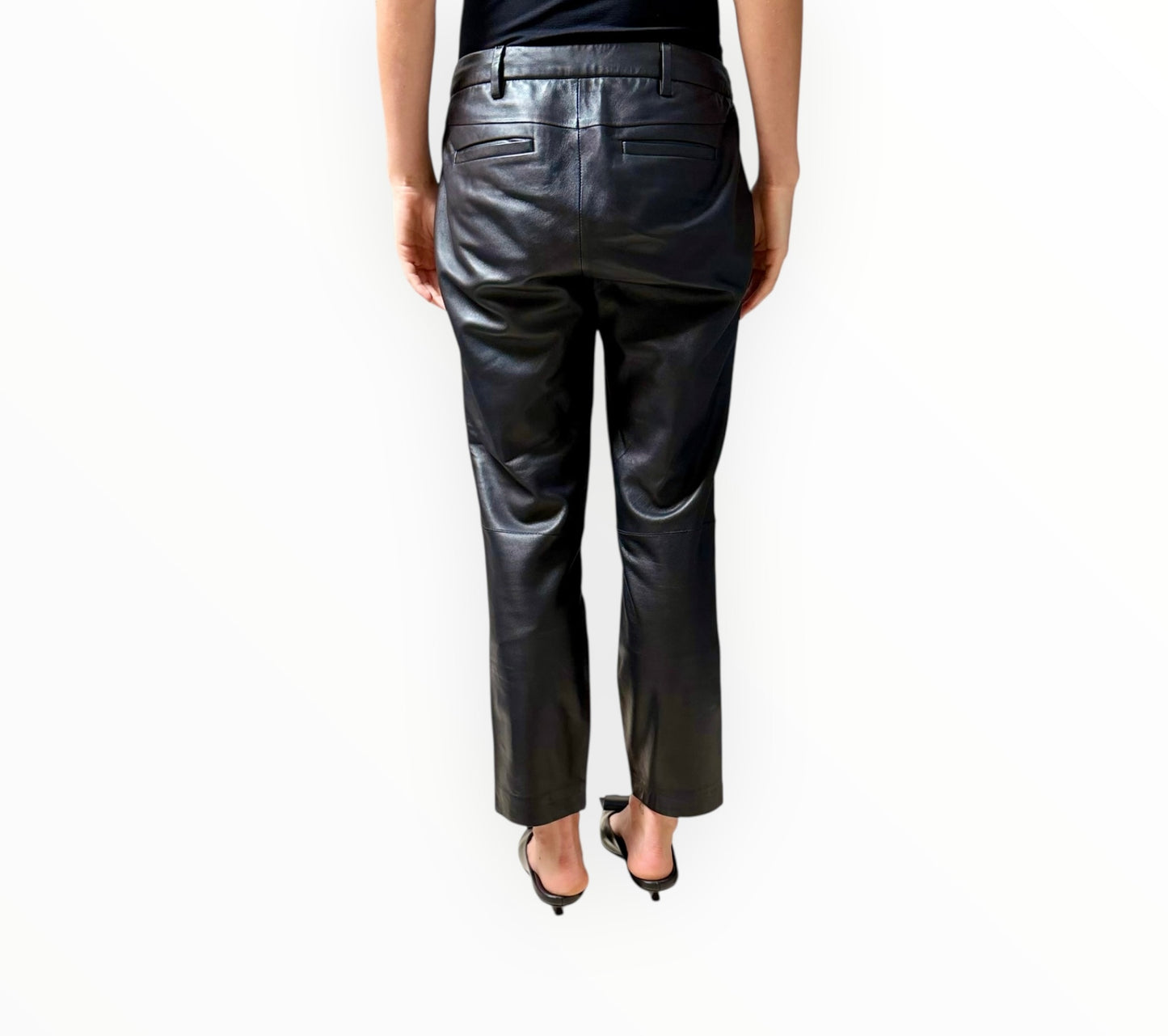 Scanlan Theodore Leather Pants - Black - Size AU8
