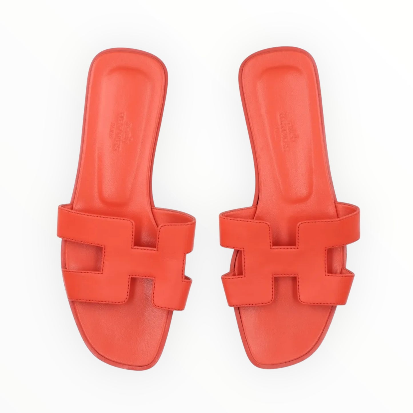 Hermes Oran Sandals - Orange - Size 37