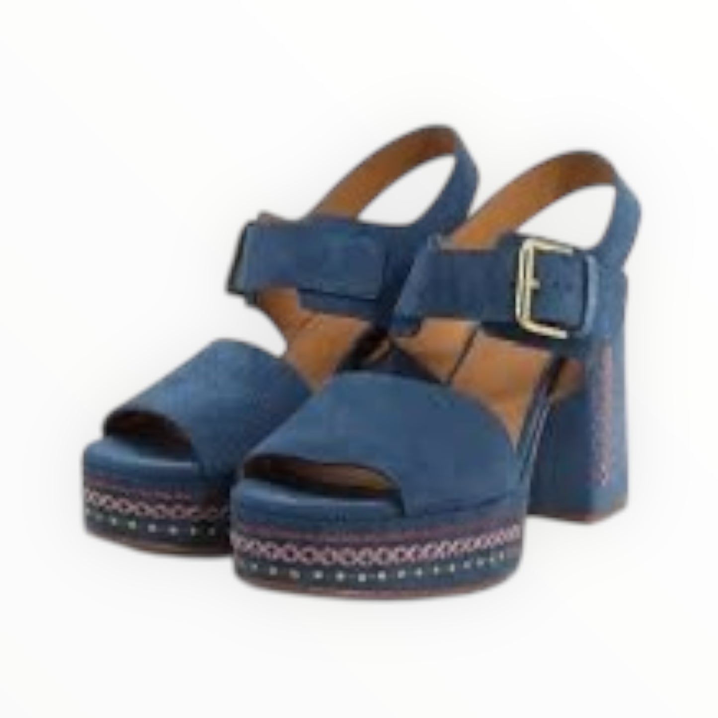 See by Chloe  Pheebe Platform Sandals -  Blue - Size 40