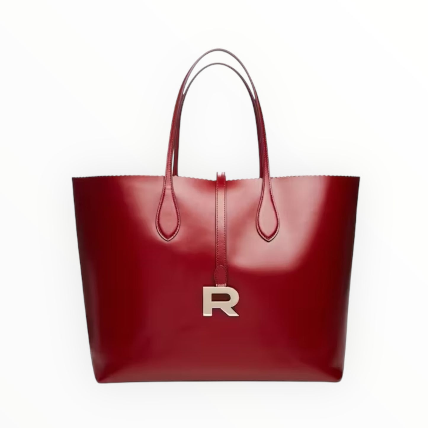 Rochas Tote Bag - Deep Red - Size W45cm x H28cm x D14cm