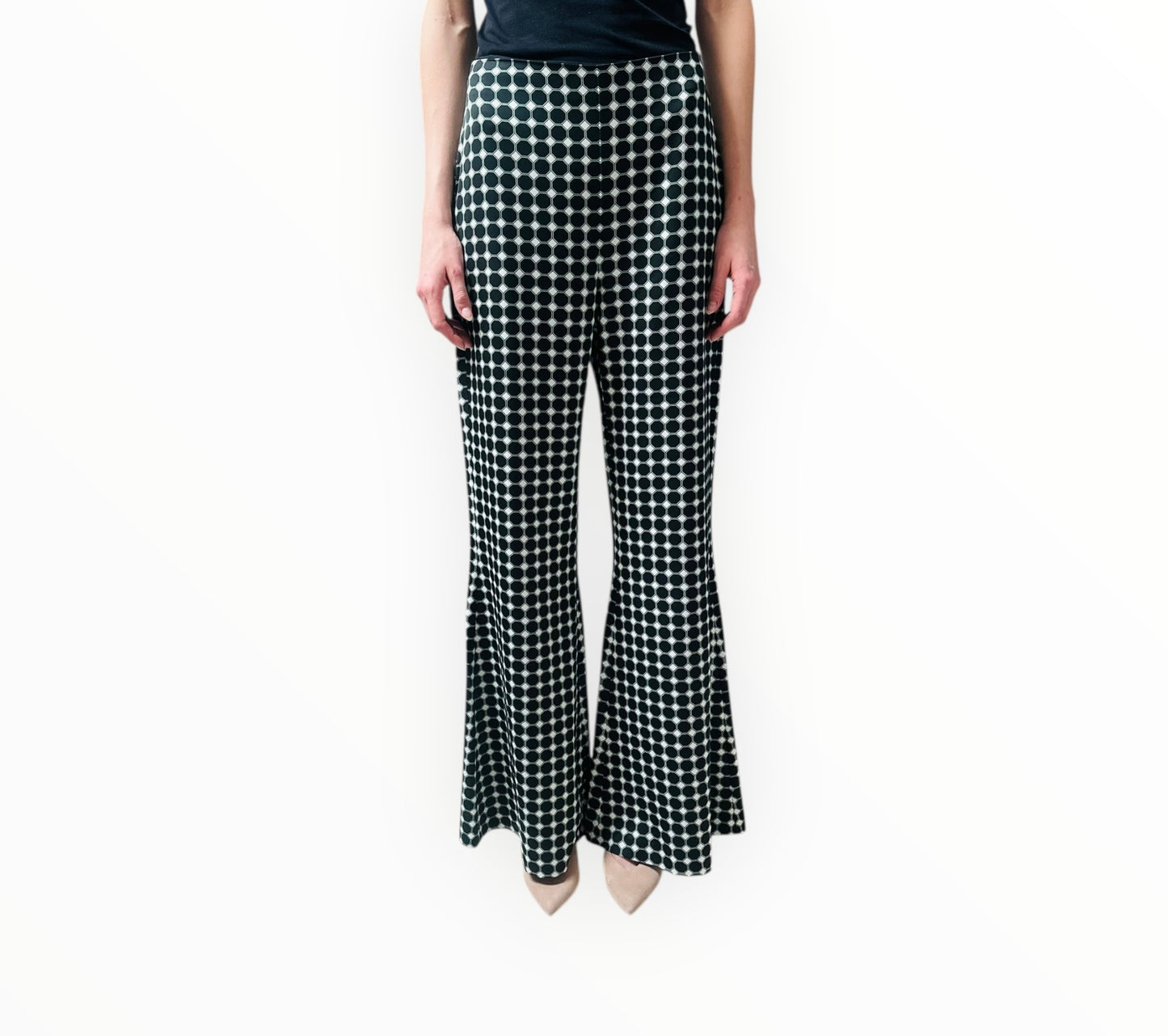 Camilla and Marc Rivoli Pants - Black/White/Green - Size AU8