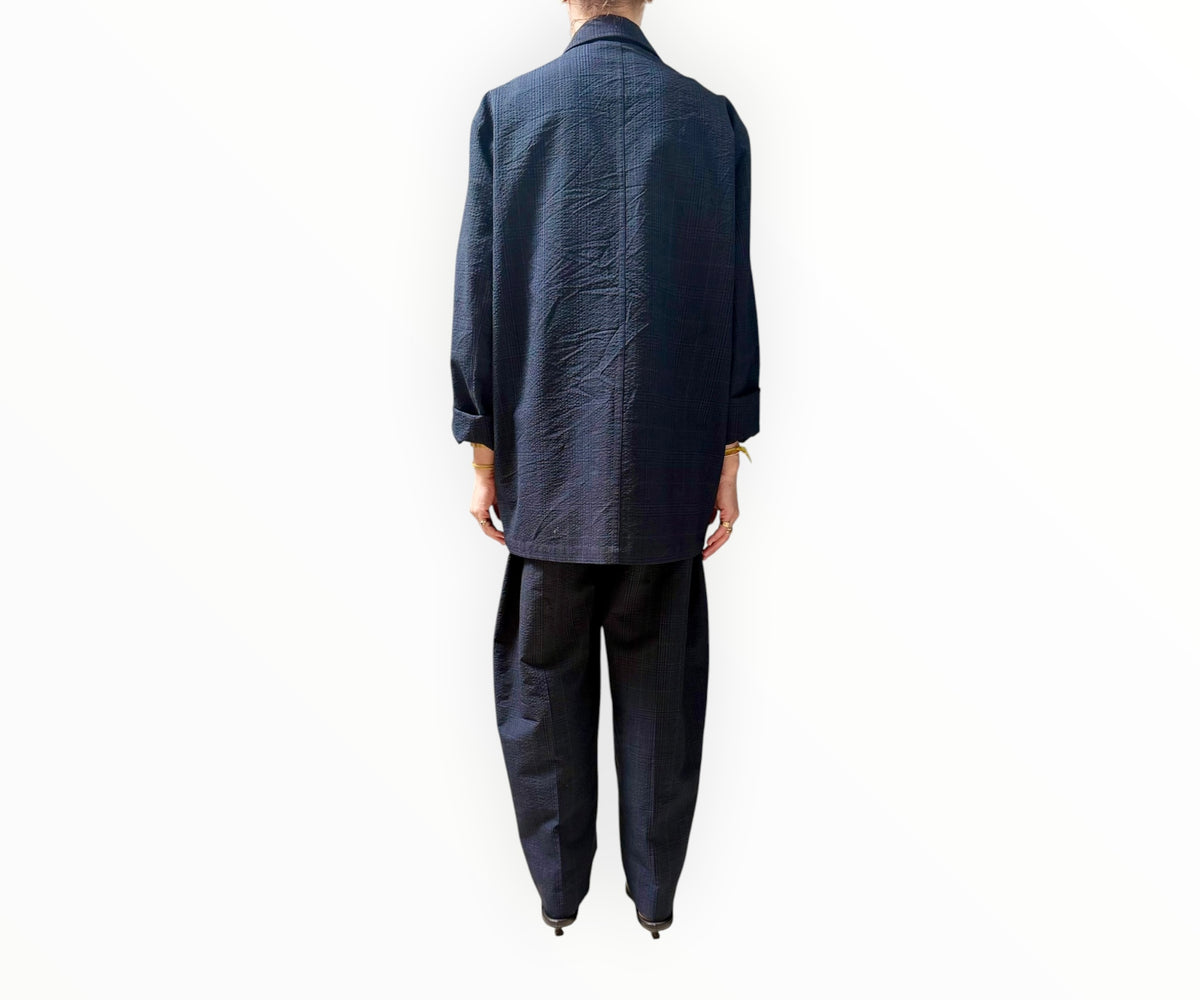 RT006451 - Lemaire Check Suit - Black Check - Size M