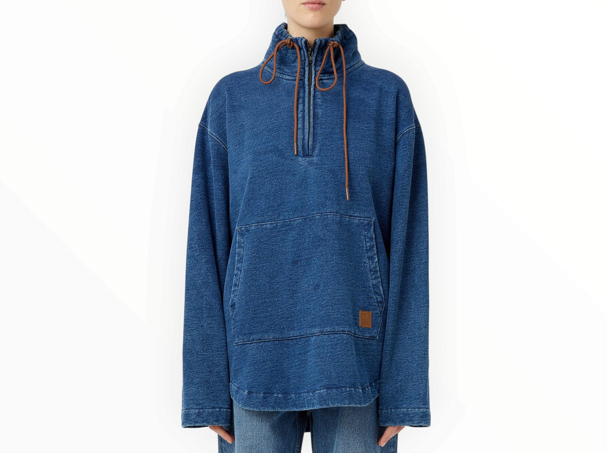RT006408 - Camilla and Marc Meena Denim Fleece Pullover - Classic Blue - Size AU8