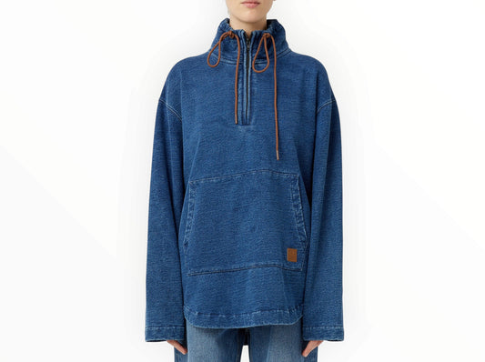 RT006408 - Camilla and Marc Meena Denim Fleece Pullover - Classic Blue - Size AU8