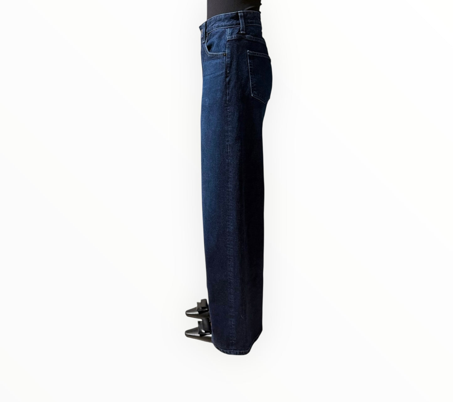 AG Devon High Rise Ultra Wide Leg Jeans - Dark Blue - Size 26